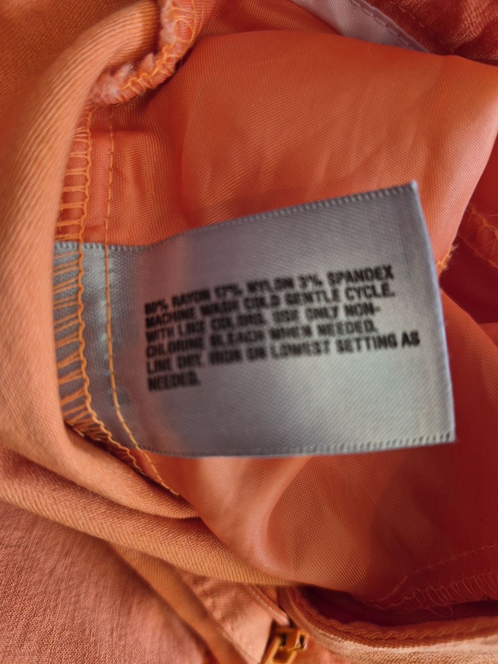 Worthington Orange Slim Straight Chinos - Picture 7 of 8